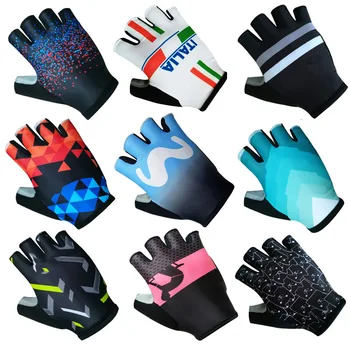1 пара перчаток для катания на горных велосипедах с полупальцами, нескользящее противоударное снаряжение для верховой езды, Летние солнцезащитные перчатки для спорта на открытом воздухе