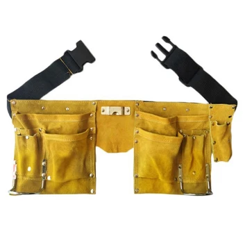1 шт. Поясная сумка для кожаных инструментов, быстроразъемная пряжка, сумка для хранения плотницких строительных инструментов