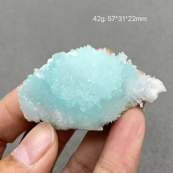 100% натуральный синий кристалл арагонита образцы драгоценной руды Бесплатная доставка