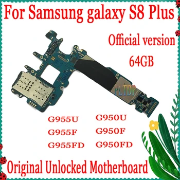 100% Оригинальная Материнская Плата Для Samsung Galaxy S8 G950U G950F G950FD S8 Plus G955U G955F G955FD Материнская Плата Хорошая Рабочая Логическая Плата