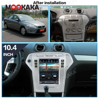 4 + 64G Экран Tesla для Ford 2007 2008 2009 2010 Mondeo MK4 Android 9 Автомобильный мультимедийный плеер GPS Аудио Радио Стерео рекордер