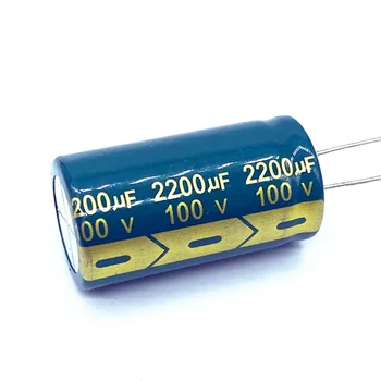 5 шт./лот алюминиевый электролитический конденсатор 100 В 2200 мкФ размер 22*40 2200 МКФ 20%