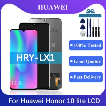 6,21-дюймовый ЖК-дисплей для Honor 10 Lite С сенсорной ЖК-панелью, Дигитайзер Экрана Для Замены экрана HRY-LX1, HRY-LX2