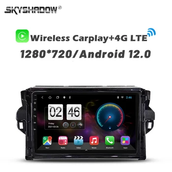 720P 360 Камера SIM Carplay 8G + 256G Android 13,0 Автомобильный DVD-плеер GPS КАРТА WIFI Bluetooth RDS Радио Для Toyota Fortuner 2015-2020