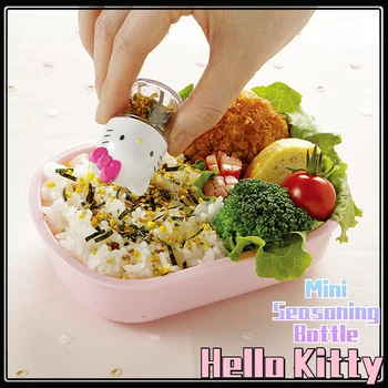 9 МЛ Hello Kitty Мини-Бутылка Для Приправы И Соуса Kawaii Портативная Коробка для Приправ И Соуса с Воронкой для Наполнения Кухонной Банки Аксессуары Подарок