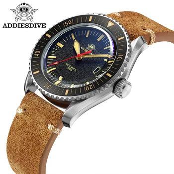ADDIESDIVE Мужские часы С Сапфировым стеклом 200m Diving NH35 C3 Люминесцентные Автоматические Механические часы Relogios Masculinos