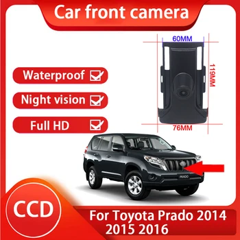 AHD 1080P Камера с позитивным логотипом парковки автомобиля с видом спереди, камера ночного видения HD высокого качества для Toyota Prado 2014 2015 2016