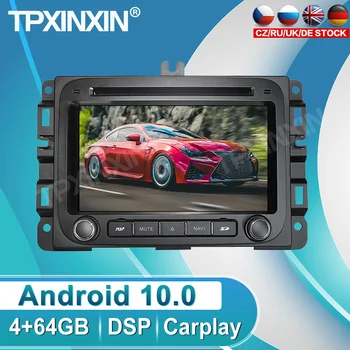 Android 10 2 DIN 4G + 64 ГБ Для Dodge RAM1500 2014 Автомобильный DVD-радио Аудиоплеер GPS Навигационная Система IPS Стерео Мультимедийное Головное Устройство