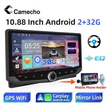 Camecho 2Din Автомобильный Стерео Радио Android Беспроводной Carplay Беспроводной Android Авто MP5 Зеркало Bluetooth WIFI GPS FM-Радио Камера Заднего Вида