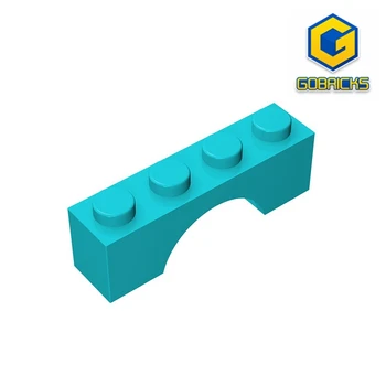 Gobricks GDS-681 Кирпичная арка 1x4 - 1x4 Arch brick совместима с детскими игрушками lego 3659, Собирает Строительные блоки Технического назначения