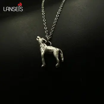 Lanseis 1 шт., ожерелье с милым животным, подвеска, женский кулон с кавайным волком