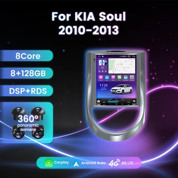 NaviTree 8 Core IPS Android Авторадио Для Kia Soul 1 AM 2008-2014 Для Tesla Стиль Автомобиля Радио Мультимедиа Видео Carplay Стерео GPS