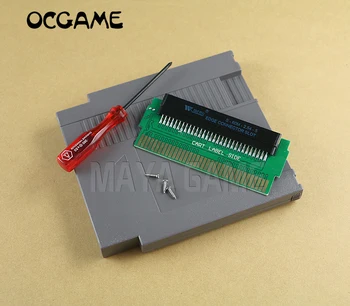 OCGAME Для FC 60 Pin к NES 72 Pin FC NES Адаптер НА СТОРОНЕ ЭТИКЕТКИ КОРЗИНЫ Конвертер PCBA С корпусными Винтами и Отверткой