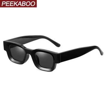 Peekaboo маленькая рамка поляризованные солнцезащитные очки квадратные мужские черные леопардовые женские солнцезащитные очки uv400 женские горячие продажи унисекс прямая поставка