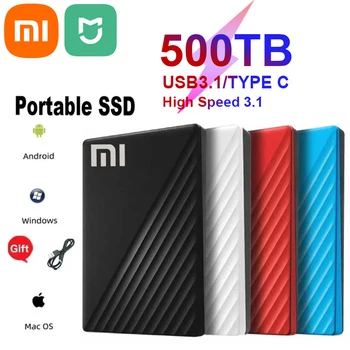 Xiaomi Mijia 4 ТБ Внешний Твердотельный Накопитель Высокоскоростной 8 ТБ 16 ТБ 64 ТБ Запоминающее Устройство Жесткий Диск Портативный SSD Мобильный Жесткий Диск