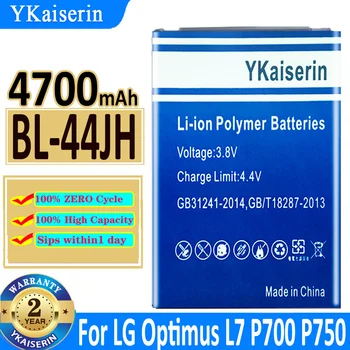 YKaiserin 4700 мАч BL-44JH Bateria Для LG Optimus L7 Motion 4G MS770 H410 Wine Smart 2 F440 F480 D486 P700 P705 Аккумулятор