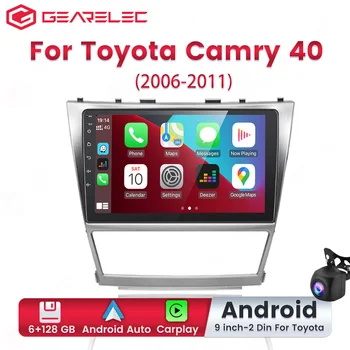 Автомагнитола Android 12 для Toyota Camry 40 2006-2011 Автомобильный радиоприемник Мультимедийный видеоплеер Навигация GPS 2 Din Carplay Авто Стерео