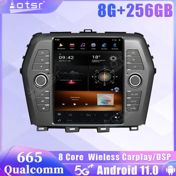 Автомобильный Радиоприемник Qualcomm Snapdragon 665 Android 11 Экран Для Nissan Maxima 2016 2017 2018 2019 Приемник Carplay GPS Стерео Головное Устройство
