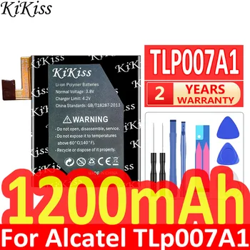 Аккумулятор KiKiss 1200 мАч для Аккумуляторов Alcatel TLp007A1 + Бесплатные Инструменты