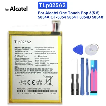 Аккумулятор для Alcatel One Touch POP C9 Dual, 7047D, Idol X Plus, OT 6043D, 8000D, 8008D, Для TCL S960, 2500 мАч, TLp025A2