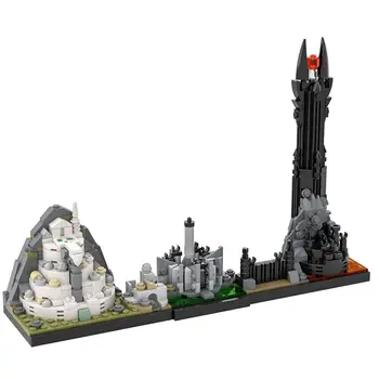 Архитектурная модель Skyline с культовыми местами из фильма 590 штук MOC