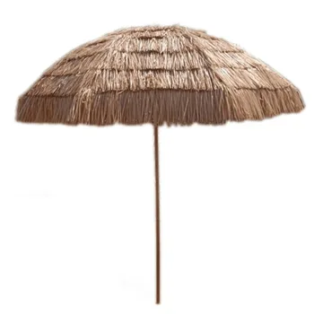 Гавайский зонт Тики с 8-футовой соломенной крышей, пляжный зонт у бассейна, открытый пляжный зонт