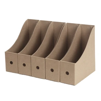 Держатели для журналов Коробка для хранения файлов из крафт-бумаги разделитель папок Рабочий стол