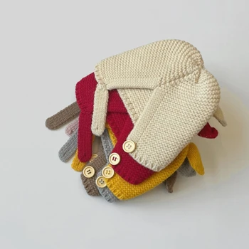 Детская вязаная шапка крючком, зимняя теплая шапка-ушанка для детской фотосъемки, реквизитная шапка