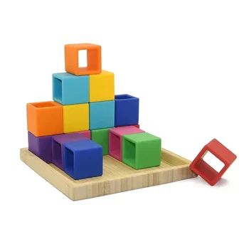 Детские мягкие штабелируемые блоки, строительные блоки, развивающие силиконовые игрушки, Мягкие прорезыватели, строительные штабелируемые блоки, игрушки
