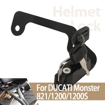 Для Ducati Monster 821 1200 1200S Замок для шлема Противоугонный замок Навесной шлем с комбинацией из 2 клавиш Аксессуары для мотоциклов