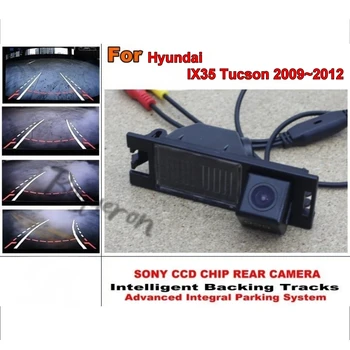 Для Hyundai ix35/ Tucson 2009 ~ 2012 Камера с чипом Smart Tracks / HD CCD Интеллектуальная динамическая парковочная камера заднего вида