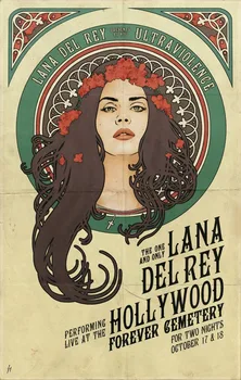 Домашний Декор Lana Del Rey Music Star 10 - Шелковый Художественный Плакат На Стену В Подарок