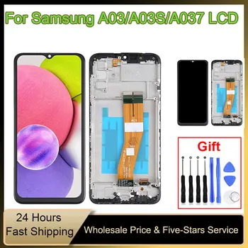 ЖК-дисплей Для Samsung Galaxy A03s LCD A037F A037M A037FD A03S дисплей С сенсорным экраном Дигитайзер Для Samsung A03s Дисплей LCD A037