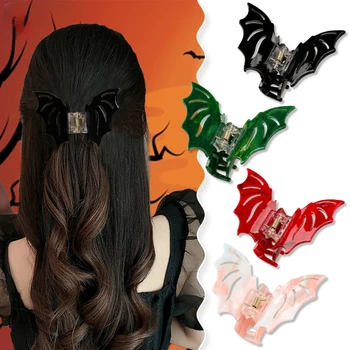 Зажим для захвата летучей мыши в стиле Хэллоуина, заколки для волос в виде акулы для девочек, Модные Аксессуары для волос для женщин