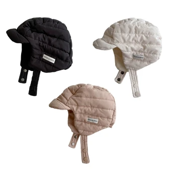 Зимняя утепленная шапка на капоте, Ветрозащитная защита ушей, теплая шапка с ремешком для подбородка