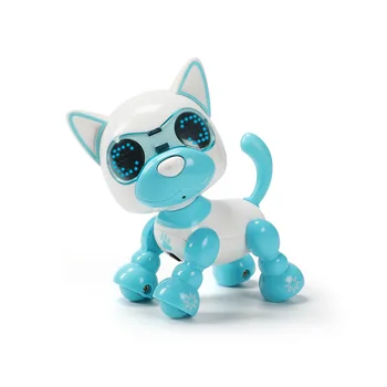 Игрушка-робот-собака, электронный робот-собака, игрушка для домашних животных, умный детский интерактивный щенок для ходьбы со звуком и светодиодной подсветкой, обучающая игрушка в подарок