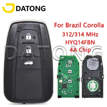 Ключ Дистанционного управления Автомобилем Datong World Для Toyota Corolla В Бразилии 2018-2021 HY14FBN 4A Чип 312/314 МГц 8990H-12010 Promixity Card