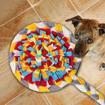 Коврик для вынюхивания собак, расслабляющий тренировочный коврик для вынюхивания в форме конфет, интерактивный моющийся коврик-пазл для еды, аксессуары для дрессировки домашних животных