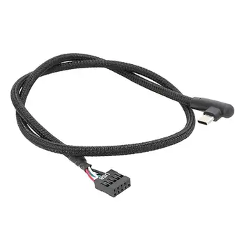 Линия адаптера с разъемом USB 9Pin на Type C Улучшенная передача данных Прямая поставка с 60-сантиметровой сеткой