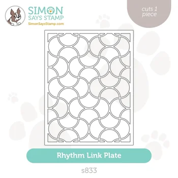 Металлические режущие штампы Rhythm Link Plate набор штампов для вырезания альбомов своими руками, бумажные карточки с тиснением, штампы для рукоделия