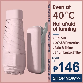 Мини-складной солнцезащитный зонт для женщин с защитой от солнца и ультрафиолета, маленький портативный карманный зонтик-зонт от дождя и солнца