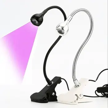Мини-УФ-светодиодная настольная лампа Micro UV Лампы для сушки гель-лака DIY Nails Art Детектор наличных медицинских предметов Фиолетовая лампа для домашнего декора