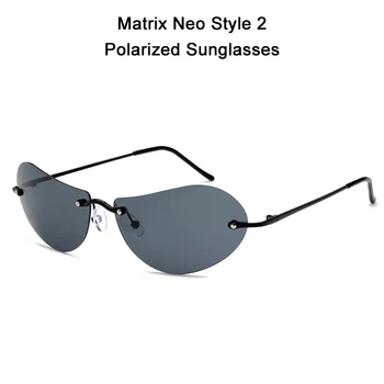 Мода 2021 года, Поляризованные Солнцезащитные очки в стиле Cool The Matrix, Ультралегкие Мужские Очки без оправы для вождения, Фирменный Дизайн, Солнцезащитные Очки Ocul
