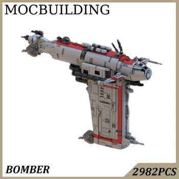 Модель бомбардировщика, космический корабль, строительные блоки, кирпичи, демонстрационная модель, строительные игрушки, подарок на День рождения