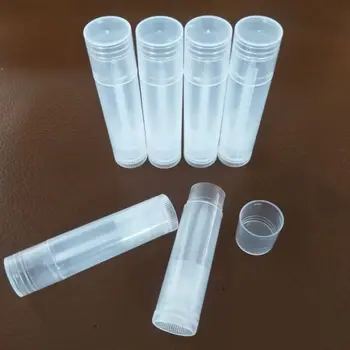 Новые горячие 10шт прозрачные флаконы для губной помады по 5 г Косметические контейнеры Прозрачные тюбики для бальзама для губ