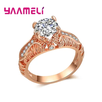 Новый модный бренд Высочайшего качества, изысканные кольца для пальцев золотого цвета, превосходный Кубический цирконий для женщин, свадебный подарок для новобрачных