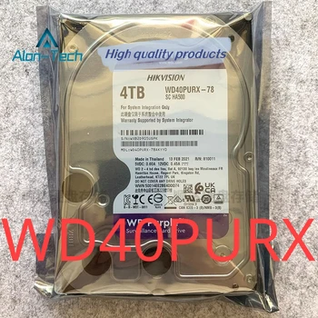 Новый Оригинальный Жесткий диск Western Digital 4T Desktop WD40PURX 4 ТБ Фиолетовый Диск для Монитора WD 4 ТБ 3,5 