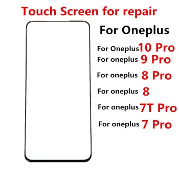 Сенсорный Экран Для Oneplus 10 9 8 Pro 7 7T 8Pro Передняя панель ЖК-дисплей Из Стеклянной крышки Ремонт Объектива Замена Деталей