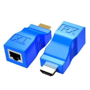 Сеть HDMI-RJ45, Ретранслятор HDMI, 2 ШТ. Сеть передатчиков и приемников HDMI Extender
