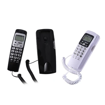 Стационарный телефон современного размера с дисплеем CalleID и повторным набором